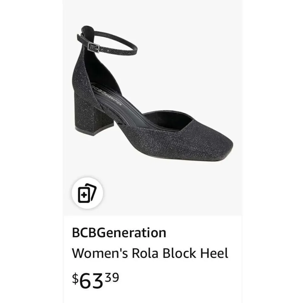 BCBGeneration Women's Rola Block Heel - Size 5.5